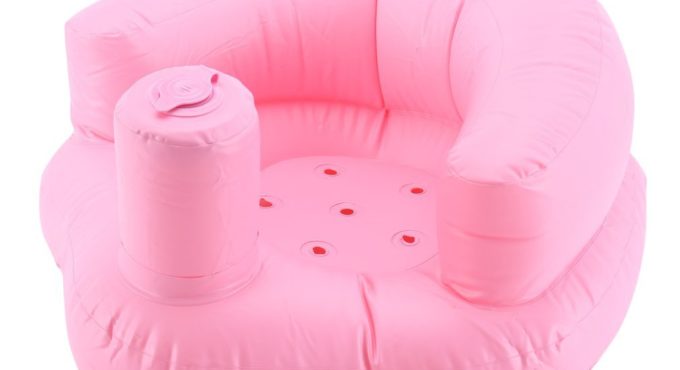 Multifunctional Baby Children Inflatable Bathroom Sofa PVC Inflatable Seat Learn Dinner Chair Portable Bath Stool For Babies