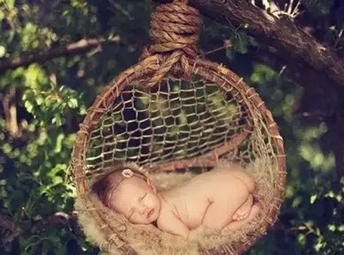 Children's photography hanging basket props neonatal photo studio baby basket baby hanging basket