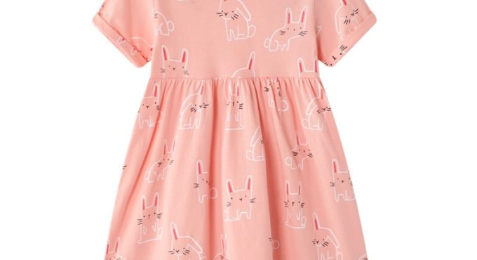 Jumping Meters baby girls short sleeve dresses cotton clothes summer animal dresses kids girls casual dresses children 2-7T