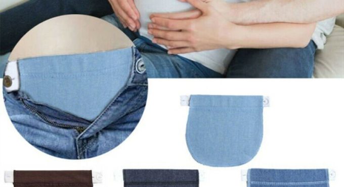 1 Pcs Women Pregnancy Button Belt Pants Extension Buckle Pregnant DIY Apparel Sewing Supplies