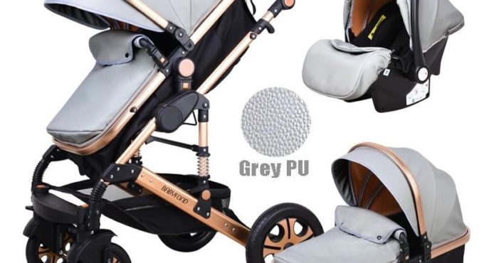 Babyfond Stroller High Landscape Baby Stroller 3 in 1 Luxury Kid Car Two Way Child Pram Baby Comfort For Newborn Free Shippping