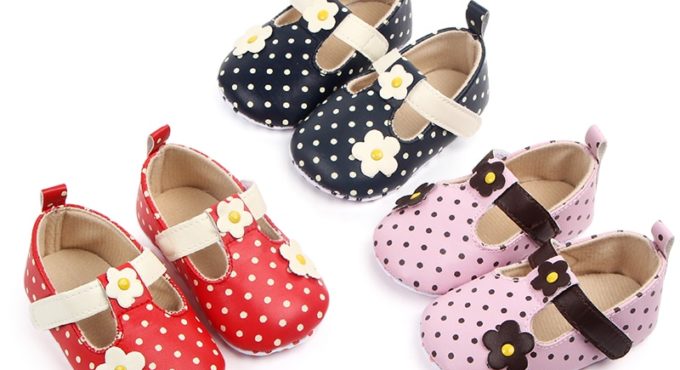 2020 The New Dot Baby Shoes Soft Sole Baby Girl Shoes Casual Baby Girl Shoes