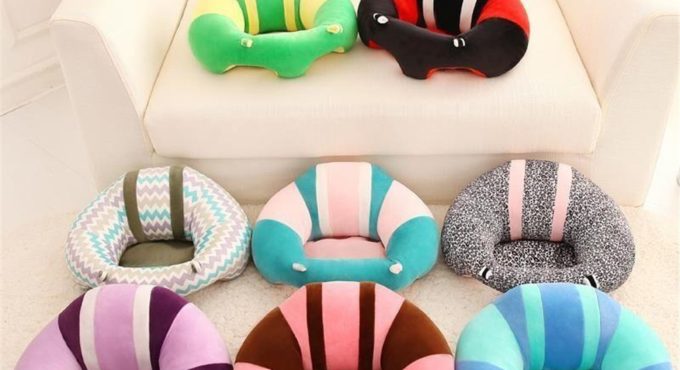 Creative sofa baby safety seat assisted baby to learn to sit on the dining table and chairs plush toys for children to eat