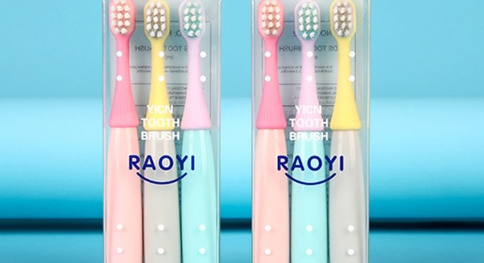 3PC children soft silicone training toothbrush baby child teeth oral care toothbrush tool kids toothbrush baby supplies 3-6 year