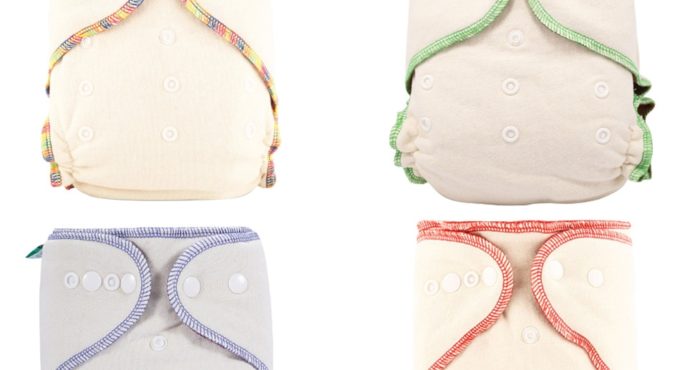 Elinfant Hemp Cotton Adjustable Cloth Night AIO Washable Cloth Diaper Diaper Coffee Fiber Heavy Wetter Fitted Diaper One Size