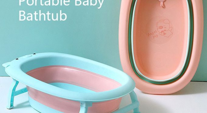 Baby Inner Portable Baby Bath Tub 86cm Non-Slip Foldable Bathtub Newborn Folding Pet Bathtub Bathroom Accessories Storage Tub