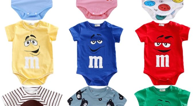 Newborn Baby summer rompers 100% Cotton Infant Body Short Sleeve baby Jumpsuit Cartoon ropa bebe Baby Boy Girl clothes