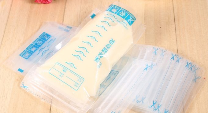 30PCS/Set 250ml Milk Storage Bags Breastmilk Breastfeeding Freezer Storage Container Bags Pouch