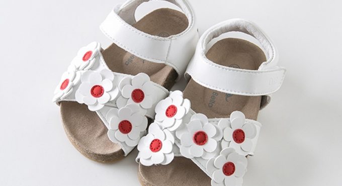 DB12631 Dave Bella summer baby girl fashion sandals new born infant shoes girl sandals princesss floral shoes