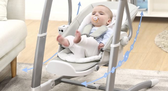 Children's Dining Chair Electric Hypnosis Baby Cradle Chair Children's Dining Chair Multi-functional Baby Rocking Chair