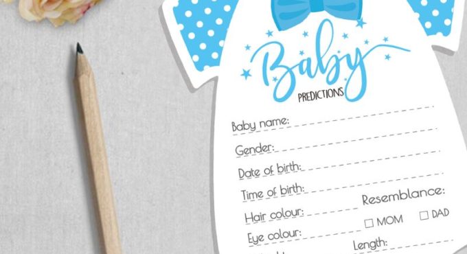 10 Pack Advice and Prediction Cards for Baby Shower Game Gender Neutral Boy Girl P31B