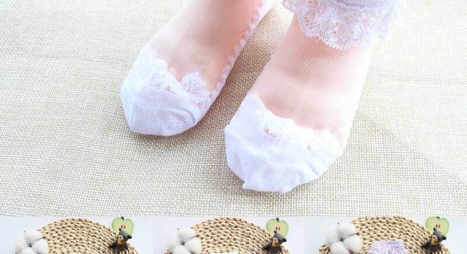 1 Pairs Newborn Baby Girls Socks Ankle Short Eyelet Lace Flower New Hot Cute Lace Flower Mesh Summer Cotton Infant Girl Socks