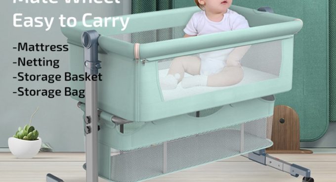 Baby Shining Baby Crib Cradle Newborn Movable Portable Nest Crib Baby Travel Bed Game Bed with Mosquito Net Sleeping Bed Tiktok