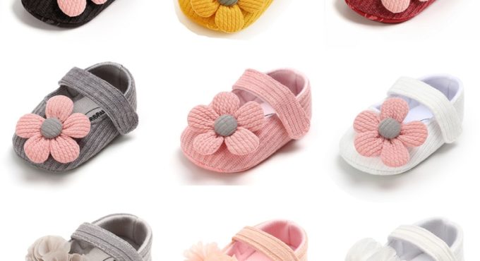 Baby Girl Shoes Toddler Girl Embroidery Flower Lace Cotton Bottom Prewalker Baby Shoes Newborn Infant First Walker Free Shipping