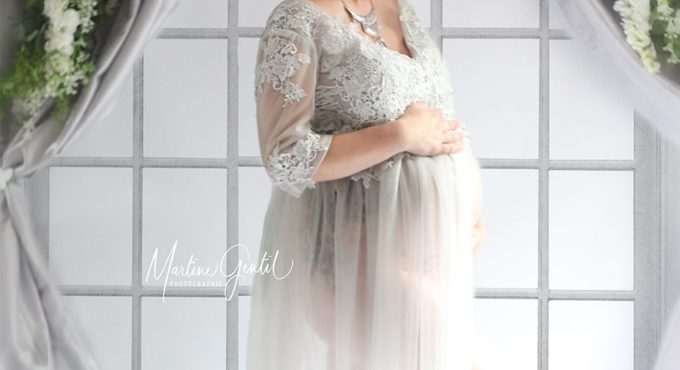 Photo Shoot Costume V Neck Embroidered Soft Tulle Long Maxi Gown Maternity Dress Pregnancy Gown for Maternity Photography Props