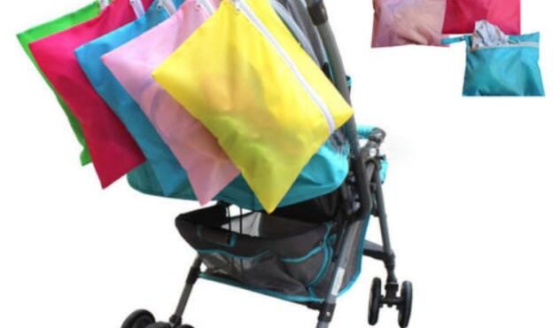 1 Pc Bag Diaper Waterproof New Organizer Stroller Pushchair Baby Pram Clothes Nappy Diaper Buggy Pushchair Bag Solid Color