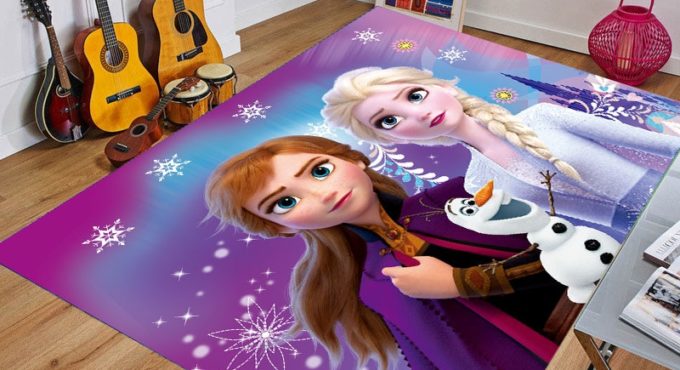 Frozen Door Mat Kids Playmat Cartoon Anna Elsa Mat Cute Kitchen Rugs Bedroom Carpets Decorative Stair Mats Home Decor Crafts