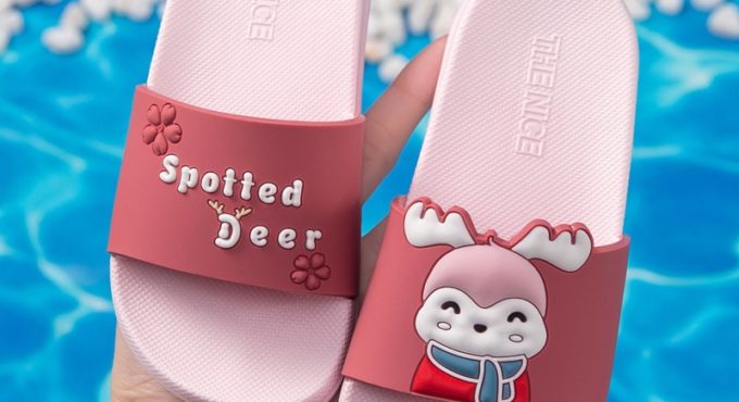 Children's Slippers Summer New Baby Girls Boys Cartoon Cute Home Indoor Antiskid Parent-Child Summer Wear-Resistant