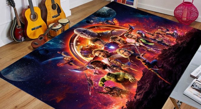 Cartoon Playmat The Avengers Kids Rug Multiple Sizes Bedroom Carpert Bathroom Doormat Non-slip Mat Gift Baby Activity Gym