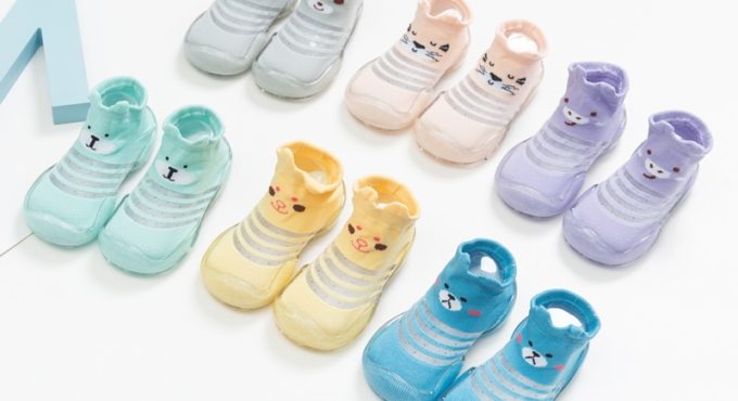 baby cartoon cute floor shoes , baby girl baby boy first walkers summer style anti-slip rubber sock shoes