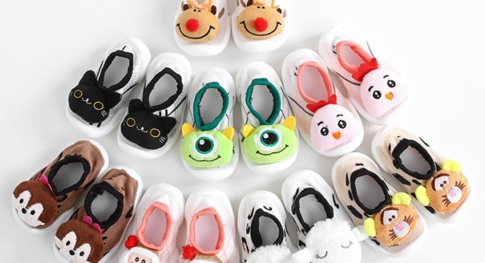 baby sock shoes cute animal style baby rubber floor sock shoes