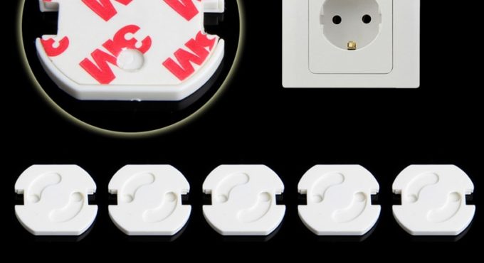 10pcs EU Power Socket Electrical Outlet Baby Kids Child Safety Guard Protection Anti Electric Shock Plugs Protector Rotate Cover