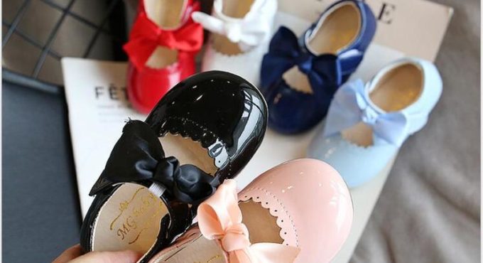 Newest Summer Kids Shoes 2020 Fashion Leathers Sweet Children Sandals For Girls Toddler Baby Breathable PU Out Bow Shoes