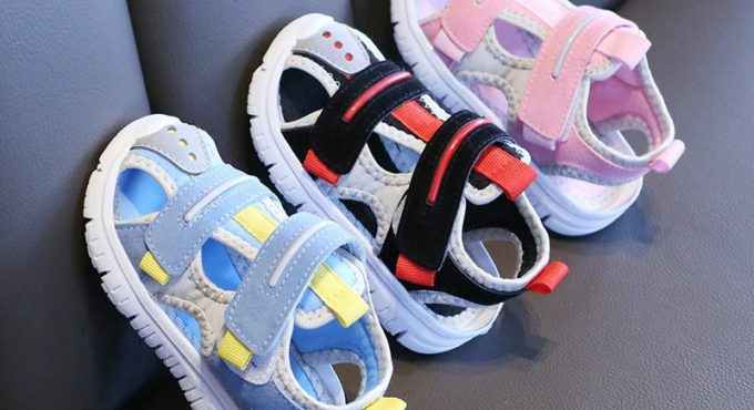 Summer baby sandals for girls boys soft bottom cloth children shoes fashion little kids beach sandals toddler shoes