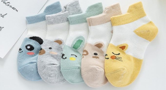 2020 new 1 pairs Children's Cartoon Socks Solid Striped Summer Spring Boy Anti Slip Newborn Baby Socks Cotton Infant Socks