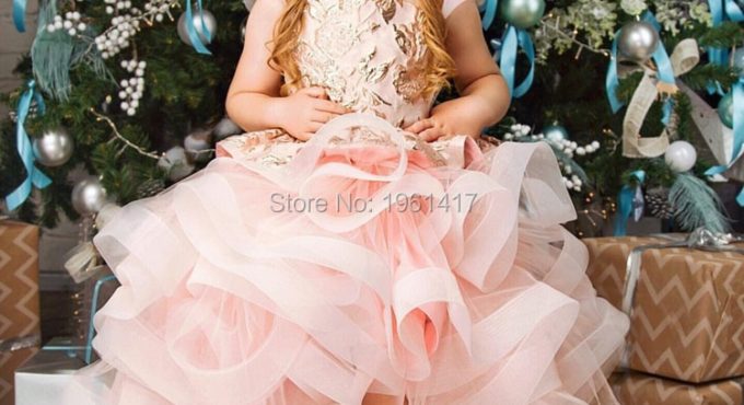 New Girl's Birthday Party Festival Performance Banquet Dress Flower Girl School Graduation Ceremony Party Dress GLF0066