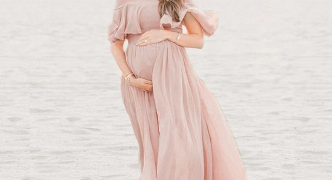 Maternity Dresses For Photo Shoot Chiffon Pregnancy Dress Photography Props Maxi Gown Dresses For Pregnant Women Clothes 2020New