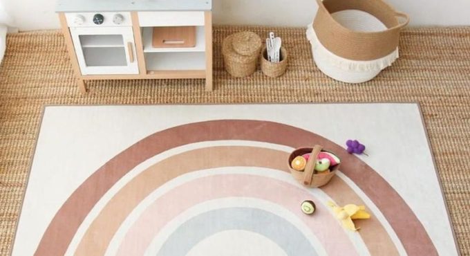 Rainbow Boho Baby Play Mats Rug Floor Mat Photography Props Tapete Quarto Children Playmat Nursery Tummy Time Rugs For Bedroom