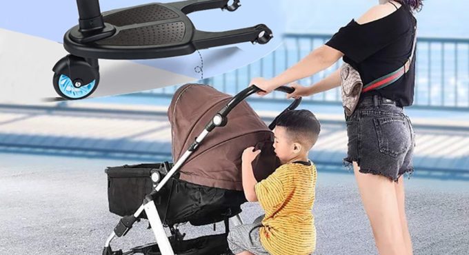 Baby Stroller Child Auxiliary Pedal Fashion Stroller Pedal Adapter Second Child Artifact Child Assisted Scooter Travel Trailer