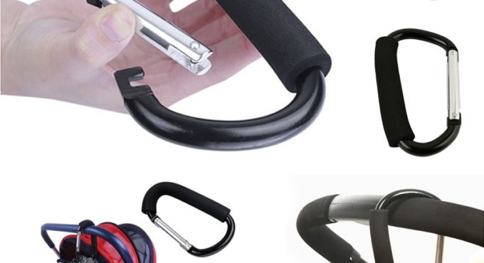 7Colors Baby Stroller Accessories Hook Stroller Organizer Shopping Hooks Pram Hanger For Baby Car Buggy Accessoire Poussette