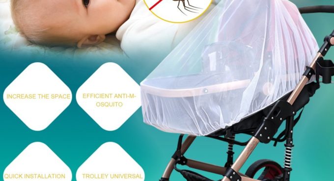 Universal Baby Stroller Mosquito Insect Net Pushchair Cart Safe Mesh Crib Netting Baby Anti Mosquito Net Outdoor Protect