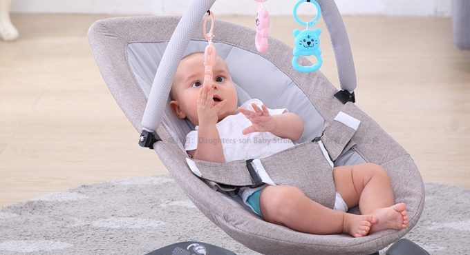 0-3 Baby Safety Swing Bouncer Rocking Chair For Newborn Baby Sleeping Basket Automatic Cradle With Seat Cushion Rocker Chair