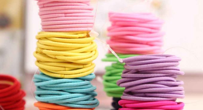 Girls Colourful Rubber Bands Children Elastic Hair Bands Ponytail Holder Women Cute Hair Ring Sweet Ponytail Hair Accessories