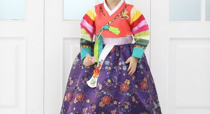 HOT Sale Girl Korean Traditional Costume Children Minority Folk Ancient Korea Hanbok Kids Show Stage Dance Clothing Asian Dress