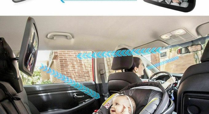 Baby Car Seat Rear View Mirror Facing Back Infant Kids Child Toddler Ward Safety Baby Safety Mirror