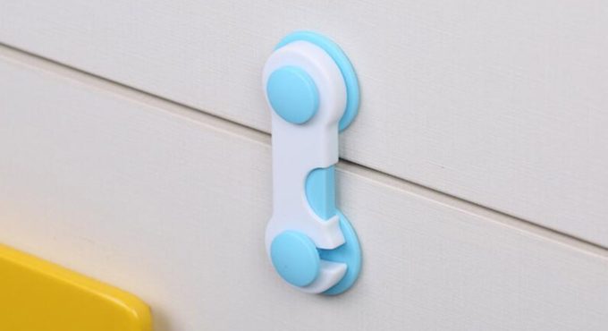 5pcs Baby Safety Baby Lock Proof Door Lock Home Living Room Kitchen Cabinet Drawer PP Plastic Lock