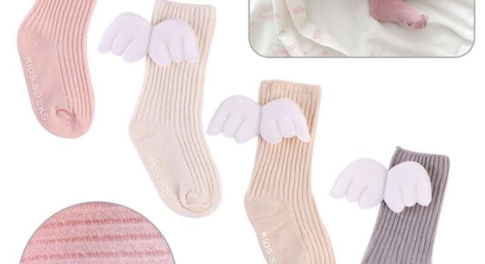 Pudcoco Baby Toddler Newborn Kid Cotton Warm Angel Lovely Wing Stockings Knee Tight 0-4Y