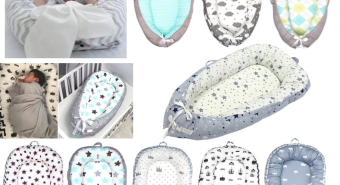 Newborn Lounger Portable Breathable Baby Snuggle Nest Bionic Bed for 0-18M