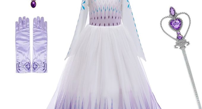 2020 Halloween Princess Girl Wedding Dress Kids Cosplay Dresses Up Children Clothing Costume For 3-12 Years Girls Clothes Set