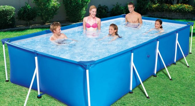 Hot sale large bracket swimming pool outdoor children home paddling pool square swimming pool children foldable adult pond