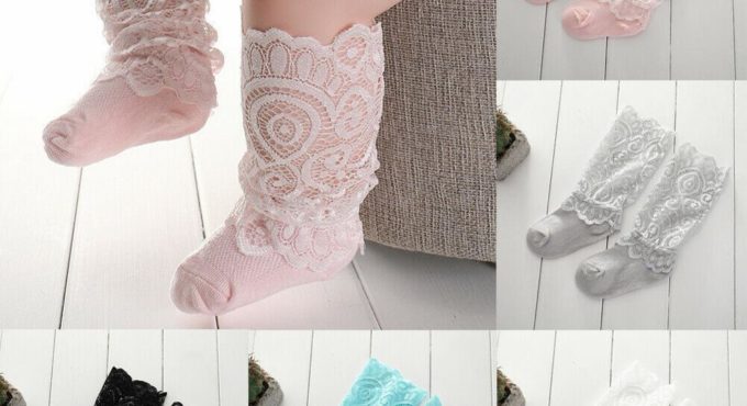 0-3Y Summer Children Clothing Cute Baby Girl Lace Socks Kids Knee High Frill Lace Solid Patchwork Socks Toddler