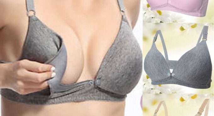 Maternity Pregnant Nursing Bra Underwired Breastfeeding Bras Baby Feeding