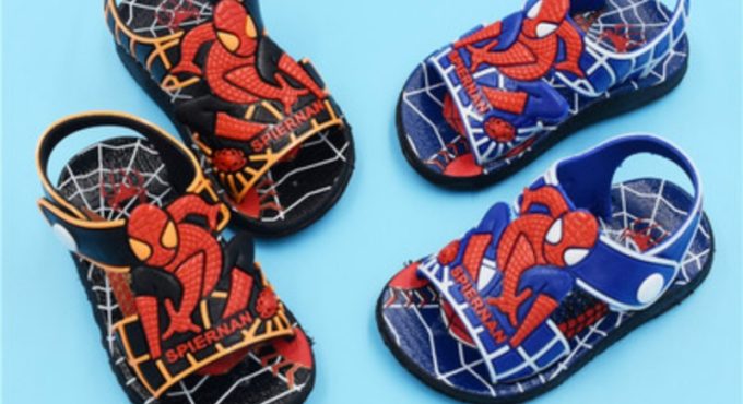 Summer Kid Shoes Cartoon Spiderman Boys Sandals Casual Anti-slip Rubber Children Sandals Baby Toddler Beach Shoes Infantil 15-26