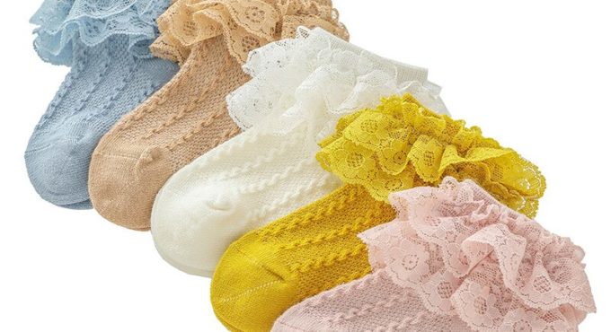 2020 Baby Stuff Kids Baby Girl Frilly Warm Lace Tutu Socks Infant Newborn Toddler Lace Ruffled Solid Ankle Socks