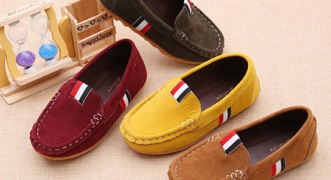 2020 children's dance shoes sneakers spring children boys and girls casual leather peas shoes children's soft shoes comfortable