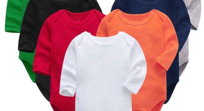 Autumn winter baby girls bodysuit newborn boys long sleeve solid 100%cotton 0-24 months baby clothes